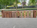 Oude hardhouten zuilen meerpalen kunstwerk vaas beeld, Tuin en Terras, Ophalen of Verzenden, Zo goed als nieuw, Hout, Overige typen