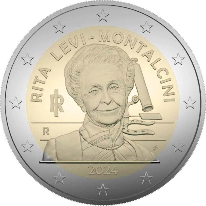 2 euro Italie 2024 - Rita Levi-Montalcini (UNC), Postzegels en Munten, Munten | Europa | Euromunten, Losse munt, 2 euro, Italië