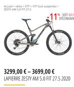 Velo lapierre, Fietsen en Brommers, Fietsen | Mountainbikes en ATB, Ophalen of Verzenden