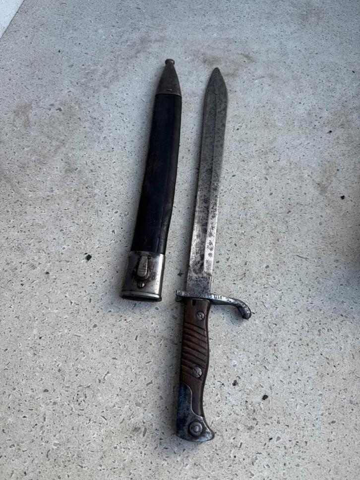 Wo1 Duitse butcher bajonet met REGIMENT !, Verzamelen, Militaria | Algemeen, Ophalen of Verzenden
