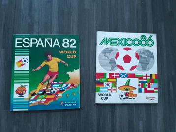 Panini album- Espana 1982 // WK 1986 ( TOPSTAAT) beschikbaar voor biedingen