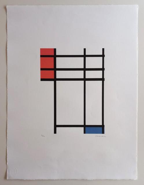 Piet Mondriaan – Composition of Red, Blue and Wh!te, Antiek en Kunst, Kunst | Litho's en Zeefdrukken, Verzenden