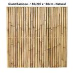 Bamboe schutting 180x180cm Nature of Dark met clear coating, Enlèvement ou Envoi, Moins de 3 mètres, Neuf, 1 à 2 mètres