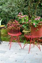 Set van 2 metalen stoelen in industriële stijl, Ophalen, Gebruikt, Twee, Metaal