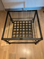 Glazen salontafel, Huis en Inrichting, Ophalen, Gebruikt, 50 tot 100 cm, 50 tot 75 cm