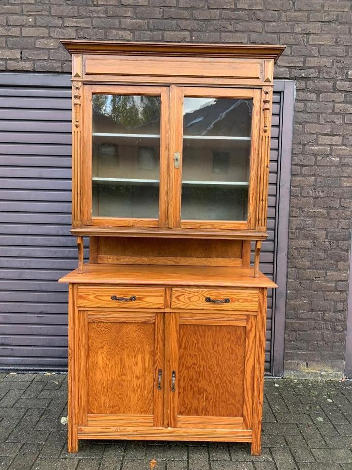 Mooie houten buffetkast in warme tint, Huis en Inrichting, Kasten | Buffetkasten, Gebruikt, 200 cm of meer, 100 tot 150 cm, 25 tot 50 cm