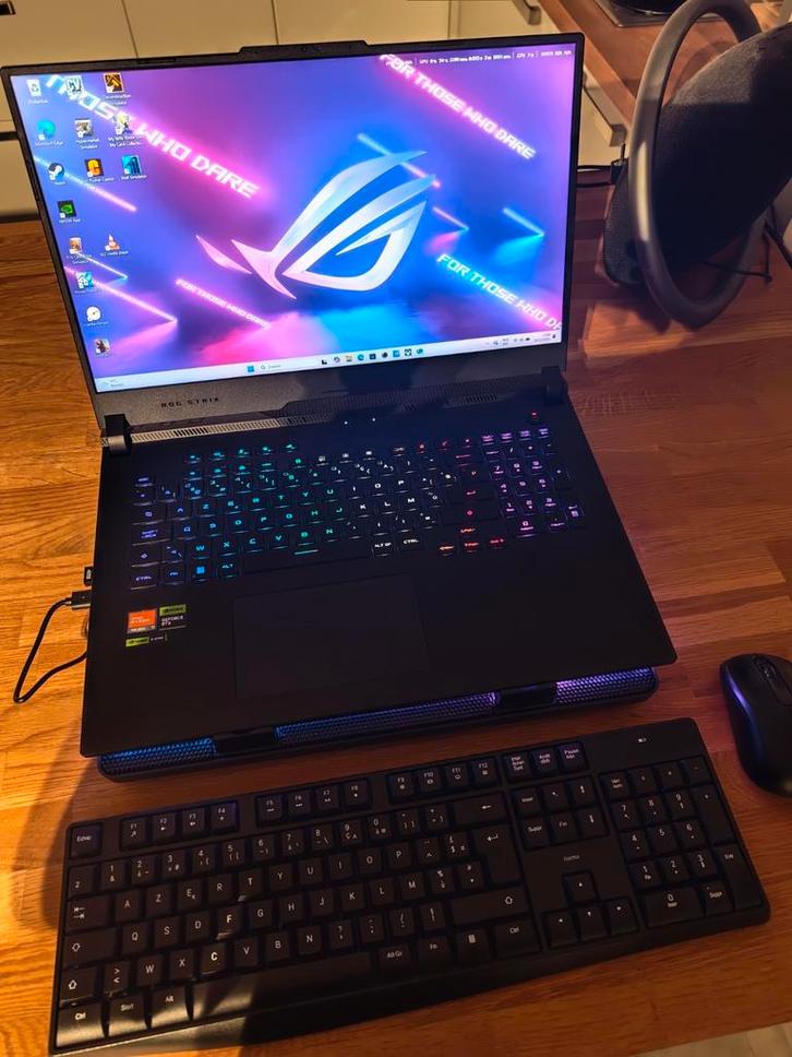 asus rog strix scar 17 rtx 4080 12gb, Computers en Software, Windows Laptops, Zo goed als nieuw, SSD, Ophalen