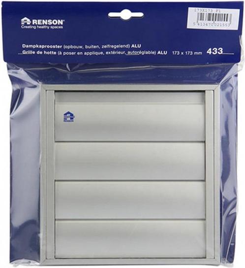 Renson Lamellenrooster voor Dampkap – 173x173 mm – Opbouwmod, Doe-het-zelf en Bouw, Ventilatie en Afzuiging, Nieuw, Afzuiger, Ophalen