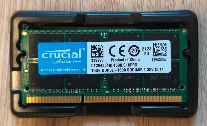DDR3L 16GB 1600Mhz Sodimm(enkele module), Computers en Software, RAM geheugen, Nieuw, Laptop, 16 GB, DDR3, Verzenden