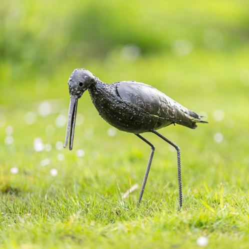 Mooievogels - beeld van een steltloper, Tuin en Terras, Tuinbeelden, Nieuw, Dierenbeeld, Metaal, Ophalen of Verzenden
