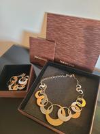 Rebecca Juwelenset – Halsketting & Armband – Edelstaal / Gou, Handtassen en Accessoires, Oorbellen, Ophalen, Goud, Goud