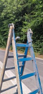 Oude houten ladder, in zeer goede staat., Ophalen, Gebruikt, Ladder, Minder dan 2 meter