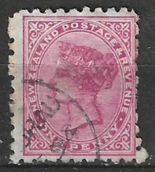 Nieuw Zeeland 1882 - Yvert 60 - Koningin Victoria - 1 p (ST), Postzegels en Munten, Postzegels | Oceanië, Gestempeld, Verzenden
