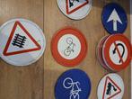 Metalen verkeersbordjes onderleggers / deco, Ophalen of Verzenden, Gebruikt