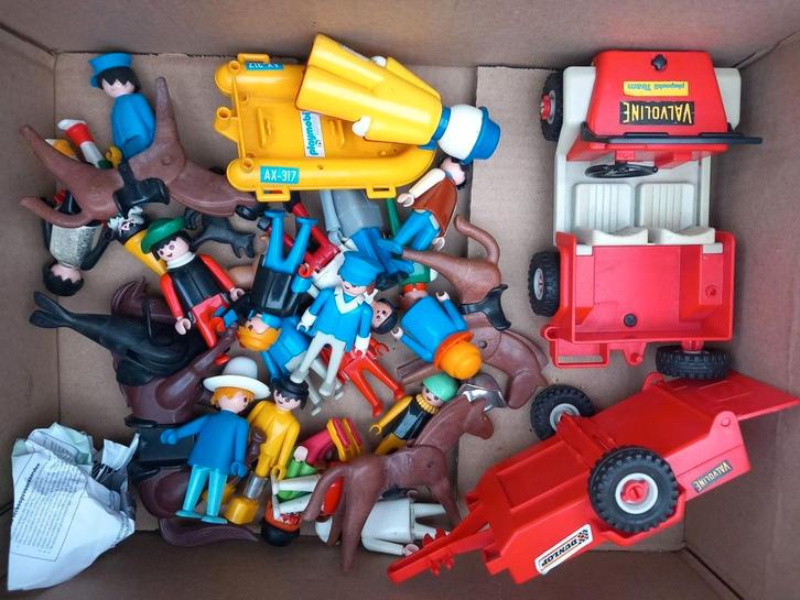 Doos vol met Playmobil, Kinderen en Baby's, Speelgoed | Playmobil, Gebruikt, Los Playmobil, Ophalen of Verzenden