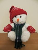 Grote sneeuwman met rode muts - pluche - zacht - Kerst, Kinderen en Baby's, Speelgoed | Knuffels en Pluche, Overige typen, Ophalen of Verzenden