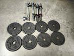 Halterset met 16kg, Ophalen of Verzenden, Gebruikt, Armen, Halterset