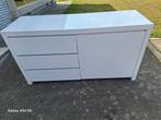 Witte glanzend dressoir, Huis en Inrichting, Kasten | Dressoirs, Ophalen, Zo goed als nieuw