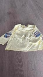 Geel bloesje Burberry  9maanden/71 cm, Kinderen en Baby's, Ophalen, Zo goed als nieuw