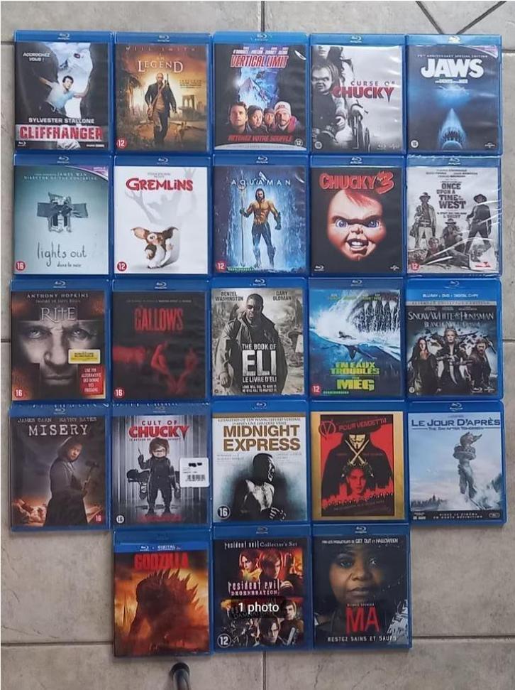 lot ou a la piece 20 blu ray en etat neuf, Cd's en Dvd's, Blu-ray, Zo goed als nieuw, Overige genres, Ophalen of Verzenden