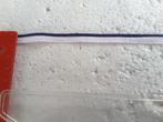 galon - passepoil bleu marine et blanc 8 mm coton G08245, Enlèvement ou Envoi, Neuf