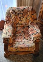 Un fauteuil en chêne et tissu, Maison & Meubles, Fauteuils, Enlèvement ou Envoi