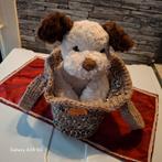 Panier de transport avec chien en peluche, Enlèvement ou Envoi, Neuf, Autres types