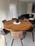 Tafel met stoelen, Huis en Inrichting, Tafels | Eettafels, Ophalen, Nieuw, Vijf personen of meer, Rond