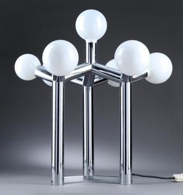 Grande lampe de table "Atomium" - J.T. Kalmar 1970 disponible aux enchères