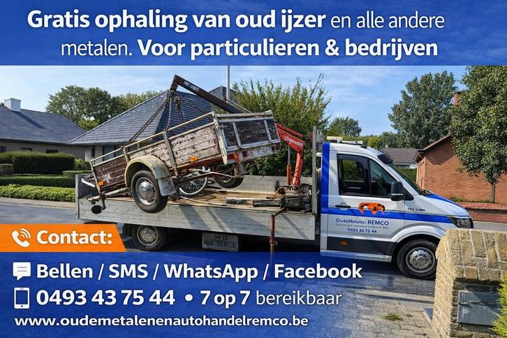 Ophaling van oud ijzer, Bricolage & Construction, Métaux, Fer, Enlèvement