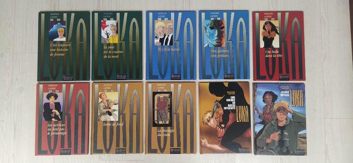 Luka 1 à 10 (Lapière, Mezzomo), série complète - tout EO, Boeken, Stripverhalen, Zo goed als nieuw, Complete serie of reeks, Ophalen of Verzenden