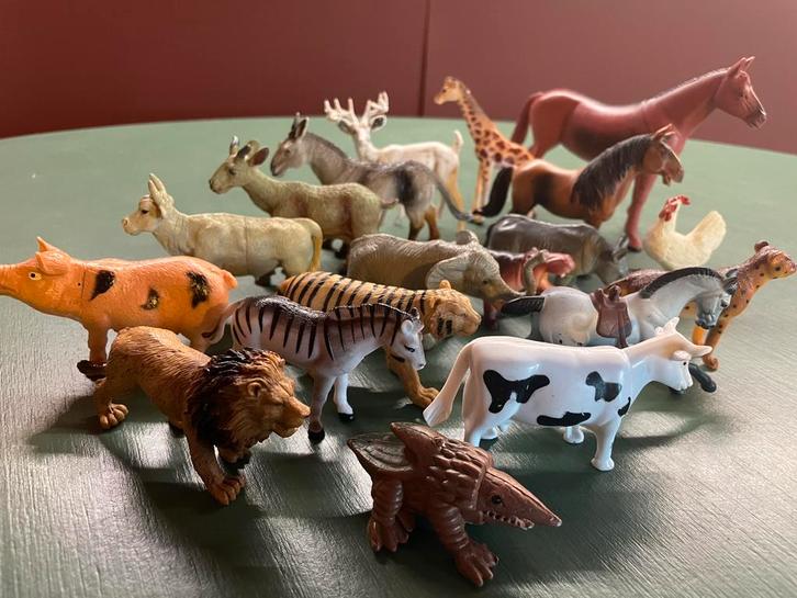 Dieren figuurtjes diorama, Verzamelen, Poppetjes en Figuurtjes, Ophalen
