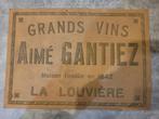 oude Aimé GANTIEZ la louvière wijnreclamekaart, Verzamelen, Merken en Reclamevoorwerpen, Reclamebord, Gebruikt, Ophalen of Verzenden