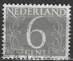 Nederland 1953/1971 - Yvert 611A - Groot cijfer - 6 c.  (ST), Timbres & Monnaies, Timbres | Pays-Bas, Affranchi, Envoi