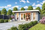 Cabane de jardin en rondins Sussex 2 + porte pliante : 570 x, Goedkooptuinhuis, Sussex 2, modern, overkapping, hout., Envoi, Neuf