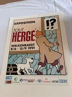 Affiche Tintin Kuifje, Rechthoekig Staand, Nieuw, Ophalen of Verzenden, Canvas of Doek