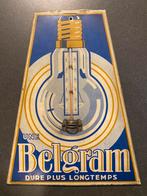 Blikken reclamebord met thermometer 1931, Ophalen of Verzenden, Gebruikt, Reclamebord