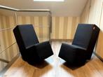 2 sièges design noirs, Maison & Meubles, Canapés | Salons, Comme neuf, Designmeubels, Banc droit, Enlèvement