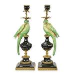 brons met porseleinen kandelaars , papegaai, Enlèvement ou Envoi