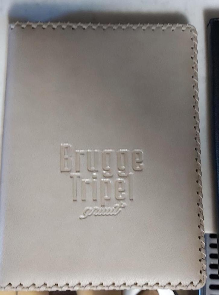 Brugse tripel prijslijst tafel map, Verzamelen, Biermerken, Zo goed als nieuw, Palm, Ophalen of Verzenden