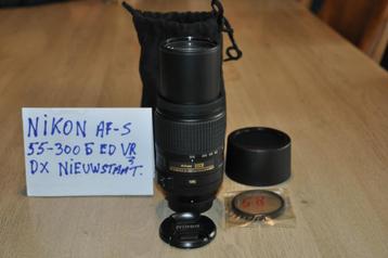 nikon lens af-s 55-300 g ed vr dx nieuwstaat