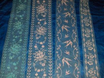 Ruban de tulle imprime ( lot de130m70) beschikbaar voor biedingen