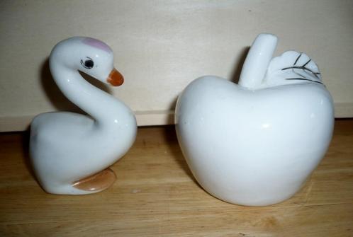 Set: Herinneringen aan geboorte of doop: wit, appel, gans, Verzamelen, Overige Verzamelen, Gebruikt, Ophalen
