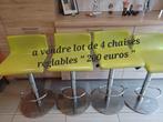 Chaises vert pomme 200 euros le lot de 4 chaises, Enlèvement, Comme neuf