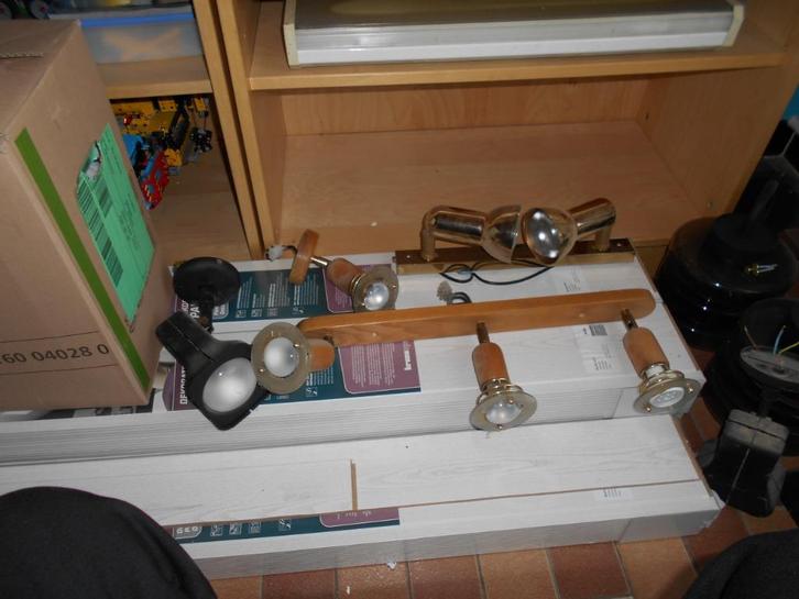 spots, Huis en Inrichting, Lampen | Spots, Gebruikt, Plafondspot of Wandspot, Metaal of Aluminium, Ophalen