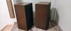 Telefunken TL70 vintage speakers, Audio, Tv en Foto, Luidsprekerboxen, Gebruikt, Minder dan 60 watt, Front, Rear of Stereo speakers