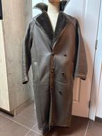 Vintage lederen schapenvachtjas xl, Ophalen, Zo goed als nieuw, Maat 56/58 (XL), Bruin