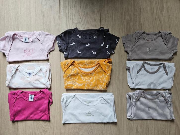 Kledijpakket maatje 80-86 body's lang en kort, pyjama's, Kinderen en Baby's, Babykleding | Maat 80, Meisje, Ophalen
