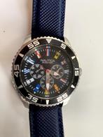 Montre Nautica NST bleue, Ophalen of Verzenden, Gebruikt, Polshorloge, Overige merken