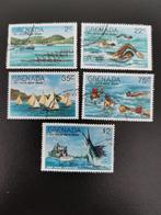 Grenada 1977 - waterparade - sport, watersport, Ophalen of Verzenden, Gestempeld, Noord-Amerika